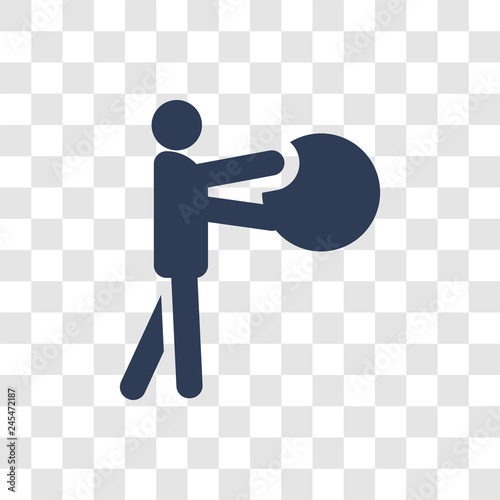 Fitness Ball icon vector