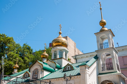 Russia, Vladivostok, July 2018: Church of the Dormition of the Mother of God