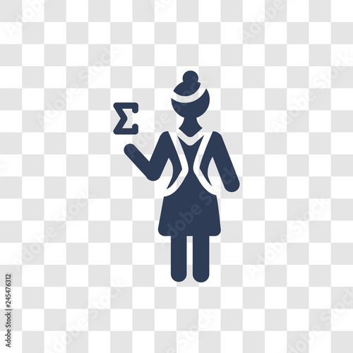 Mathematician icon vector