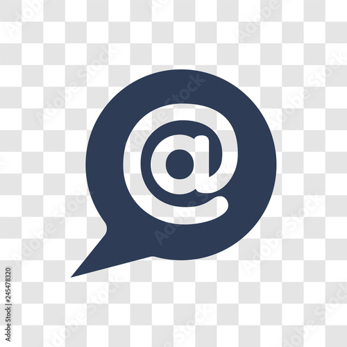 Mentions icon vector