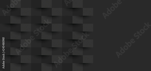 Black abstract background vector with blank space for text.