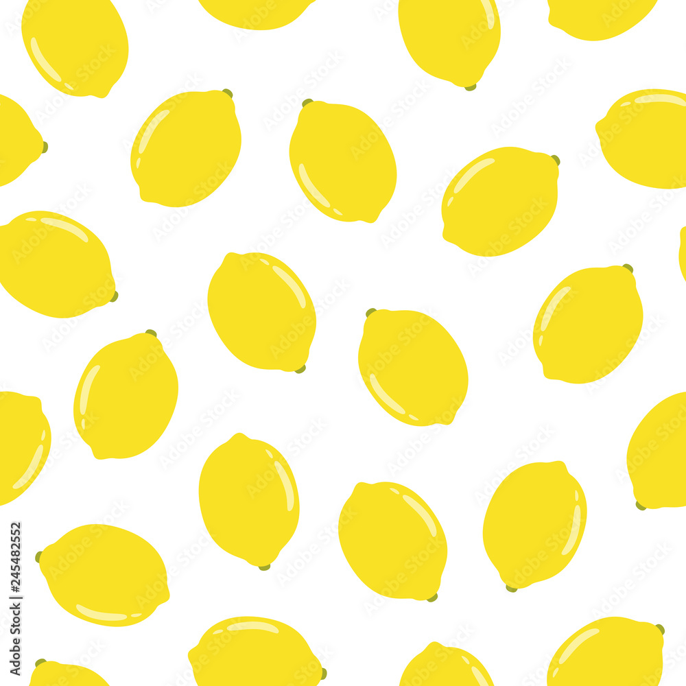 Seamless pattern with lemon	