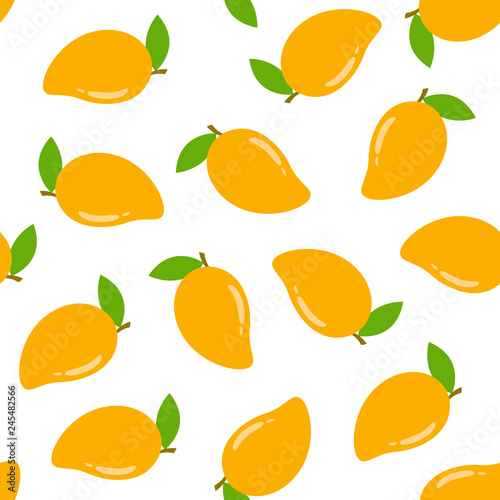 Seamless pattern with mango	