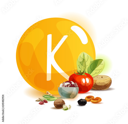 Potassium in food.