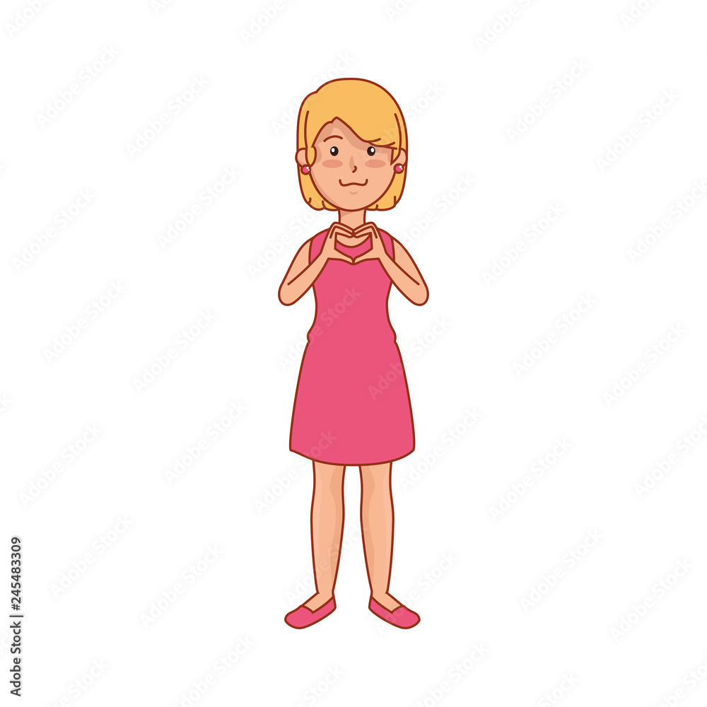 beautiful and young woman character beautiful and young woman character