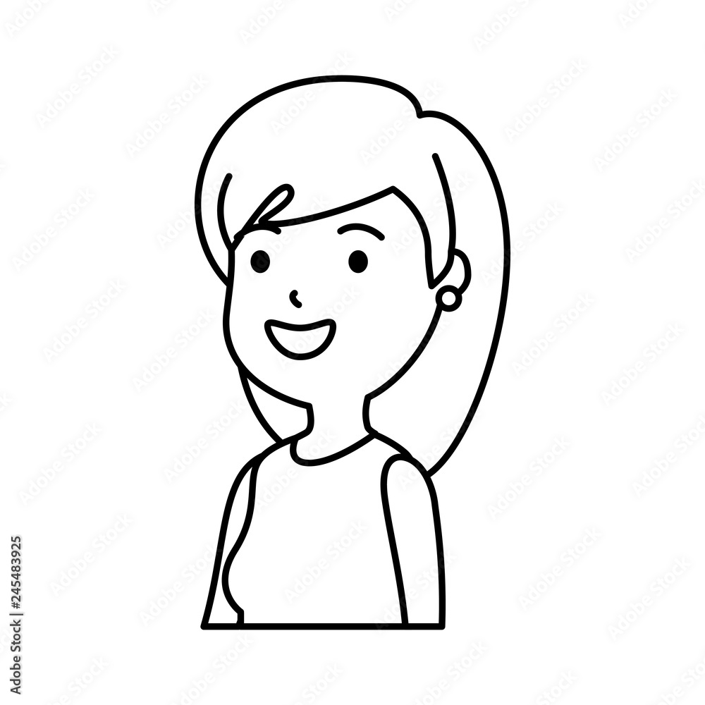 beautiful and young woman character beautiful and young woman character