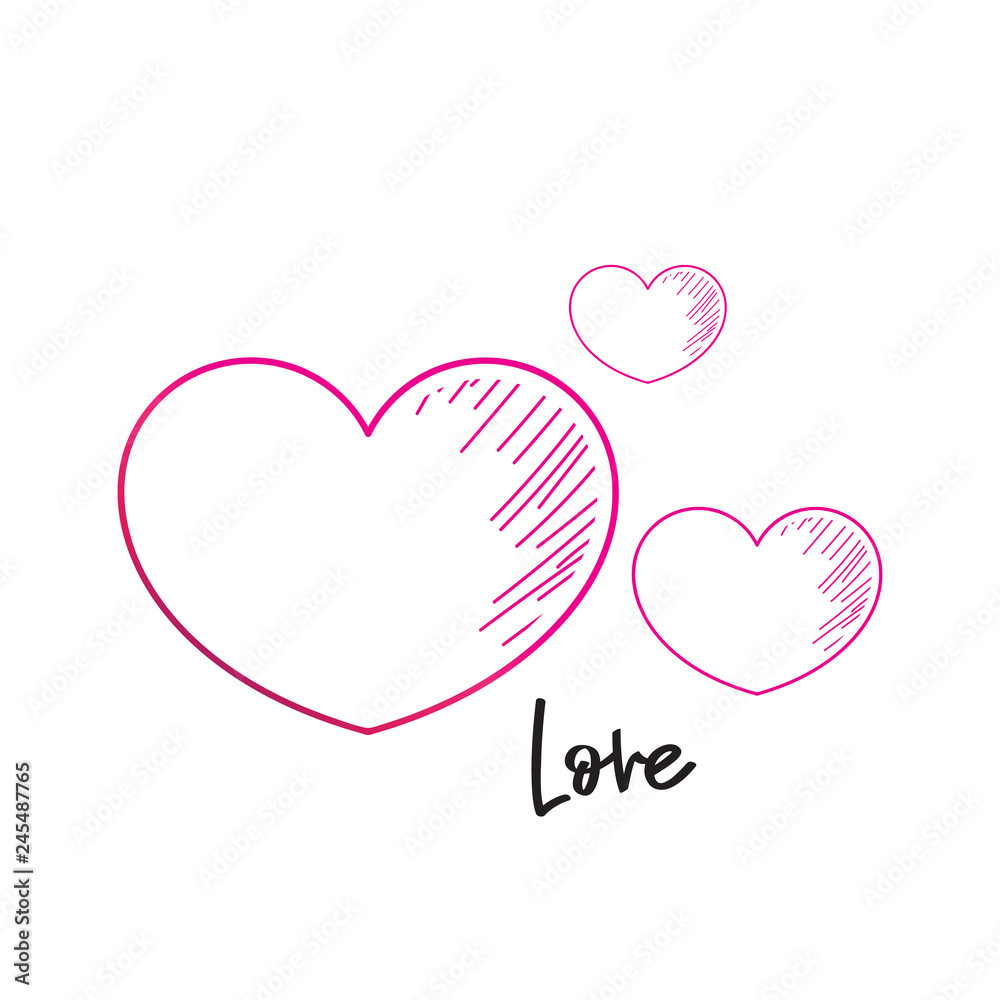 vector love icons