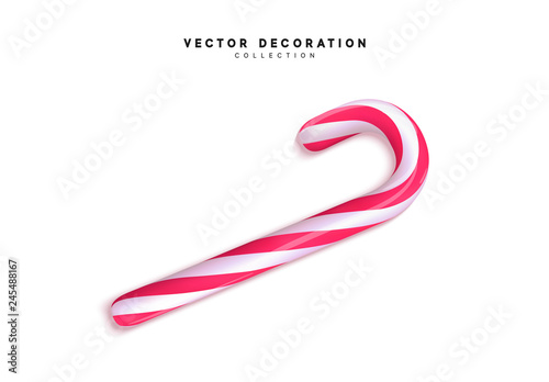 Candy canes isolated on white background
