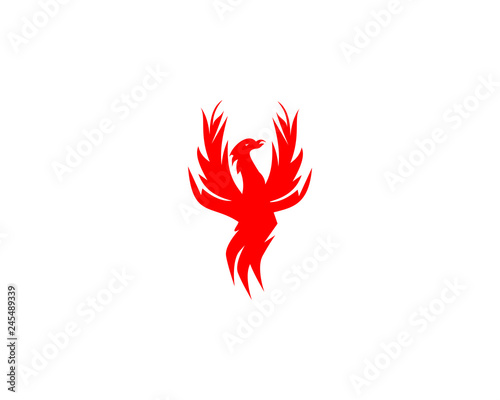 Phoenix logo design template