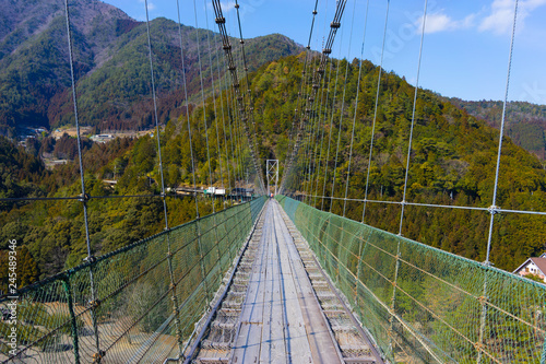 十津川の吊橋