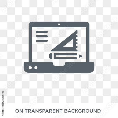 Edit tool icon. Trendy flat vector Edit tool icon on transparent background from web hosting collection. High quality filled Edit tool symbol use for web and mobile