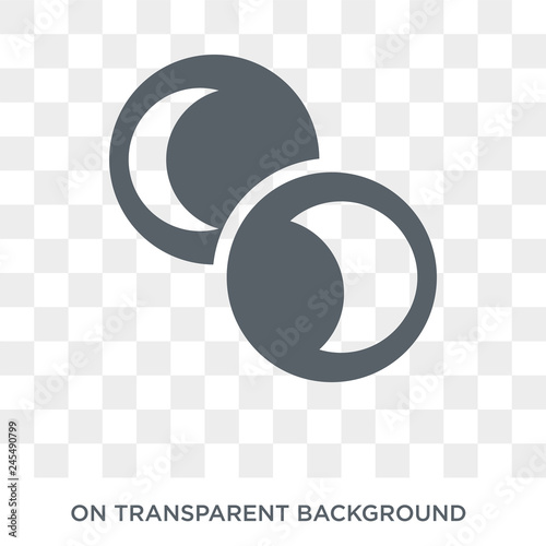 Waning moon icon. Waning moon design concept from Weather collection. Simple element vector illustration on transparent background.