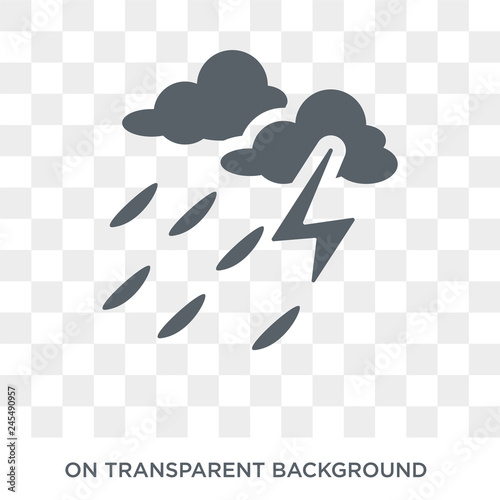 Stormy icon. Stormy design concept from Weather collection. Simple element vector illustration on transparent background.