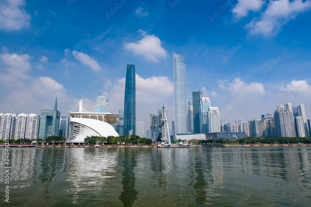 Naklejka premium 広州 高層ビル群