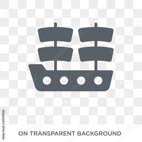 Columbus Day icon. Trendy flat vector Columbus Day icon on transparent background from United States of America collection. High quality filled Columbus Day symbol use for web and mobile