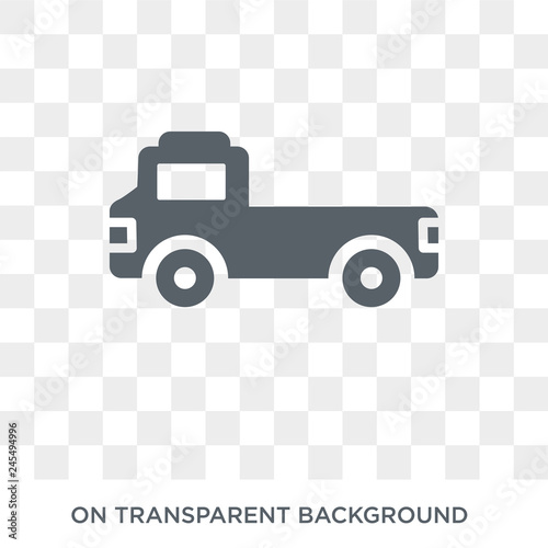 flatbed lorry icon. flatbed lorry design concept from Transportation collection. Simple element vector illustration on transparent background.