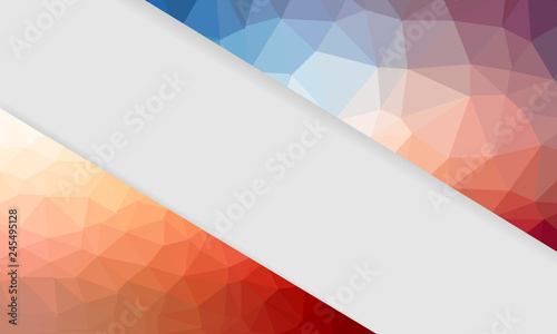 Abstract geometric background with polygons. Info graphics composition with geometric shapes.Retro label design. Vector illustration for business presentation - Vector