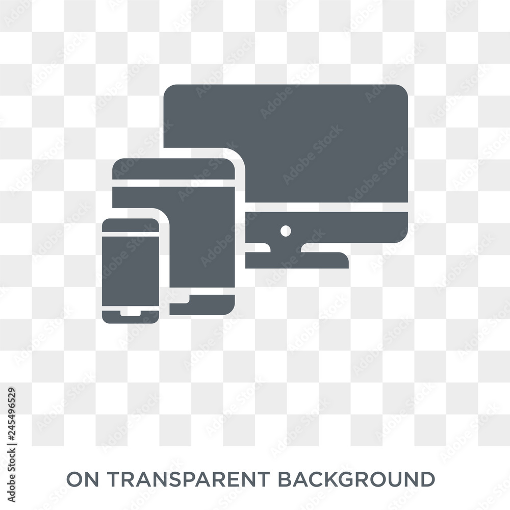 Responsive Web Design icon. Trendy flat vector Responsive Web Design icon on transparent background from Technology collection. High quality filled Responsive Web Design symbol use for web and mobile Responsive Web Design icon. Trendy flat vector Responsive Web Design icon on transparent background from Technology collection. High quality filled Responsive Web Design symbol use for web and mobile