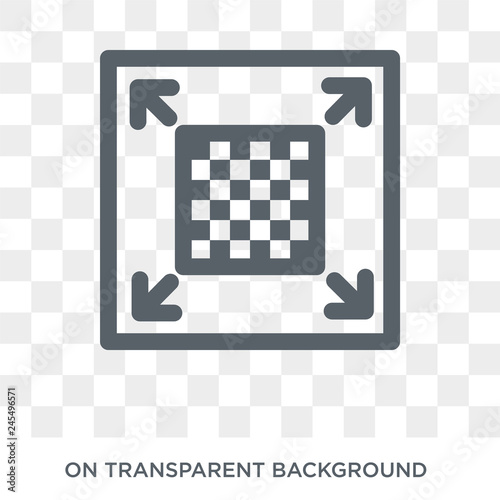 Pixels per Inch icon. Trendy flat vector Pixels per Inch icon on transparent background from Technology collection. High quality filled Pixels per Inch symbol use for web and mobile