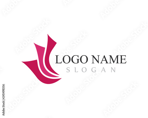 Beauty Vector flowers design logo Template icon