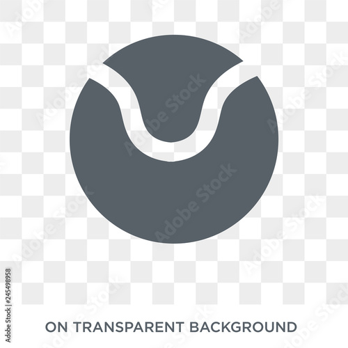 Tennis ball icon. Trendy flat vector Tennis ball icon on transparent background from sport collection. High quality filled Tennis ball symbol use for web and mobile