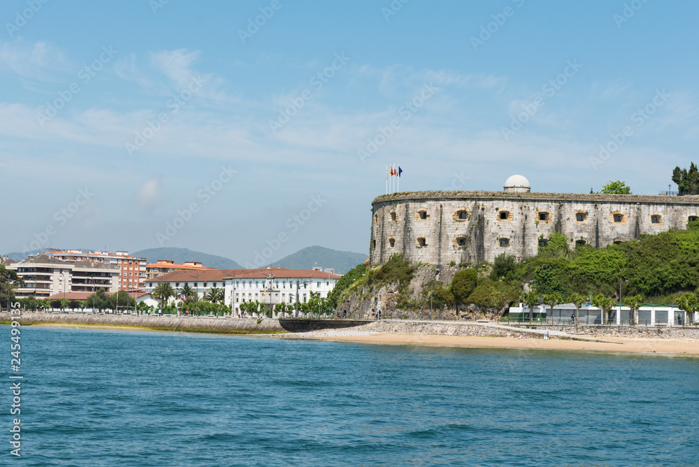 Fort of San Martin, Santoña, Cantabria, Spain. Fort of San Martin, Santoña, Cantabria, Spain.