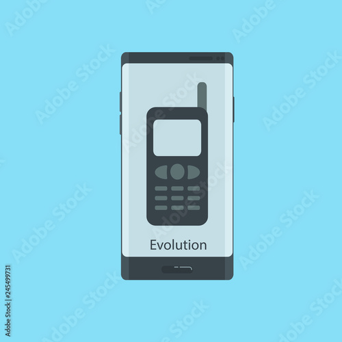 Wallpaper Mural Mobile phone evolution concept Torontodigital.ca