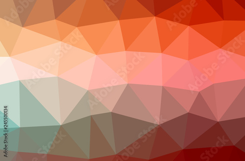 Fototapeta Naklejka Na Ścianę i Meble -  Illustration of abstract Red horizontal low poly background. Beautiful polygon design pattern.