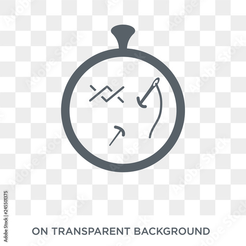 Embroidery hoop icon. Embroidery hoop design concept from Sew collection. Simple element vector illustration on transparent background.