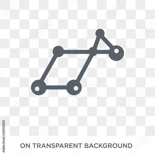 Lyra Constellation icon. Lyra Constellation design concept from Astronomy collection. Simple element vector illustration on transparent background.