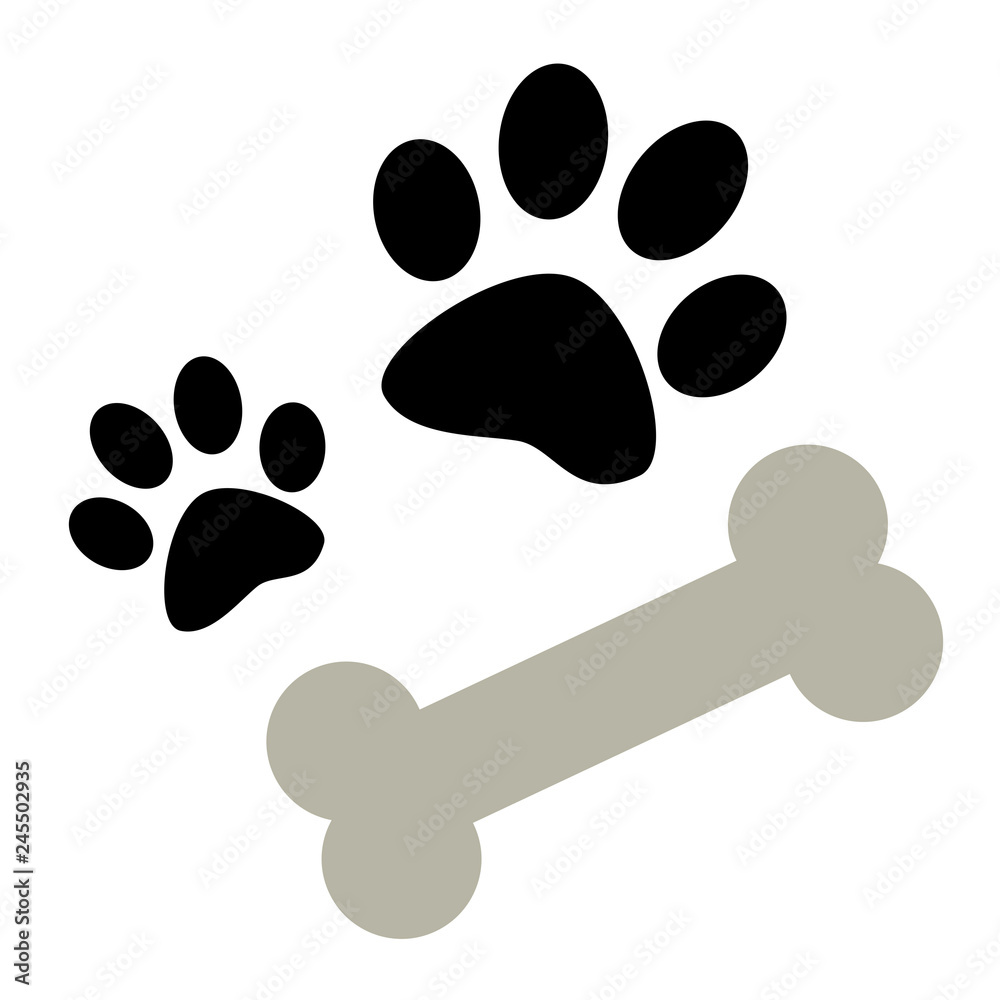 肉球と骨 Stock イラスト Adobe Stock