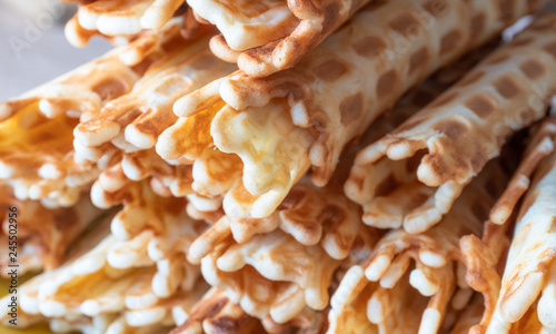 the fresh twisted wafers