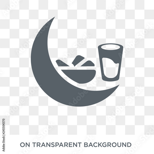 Fasting icon. Trendy flat vector Fasting icon on transparent background from Religion  collection. High quality filled Fasting symbol use for web and mobile