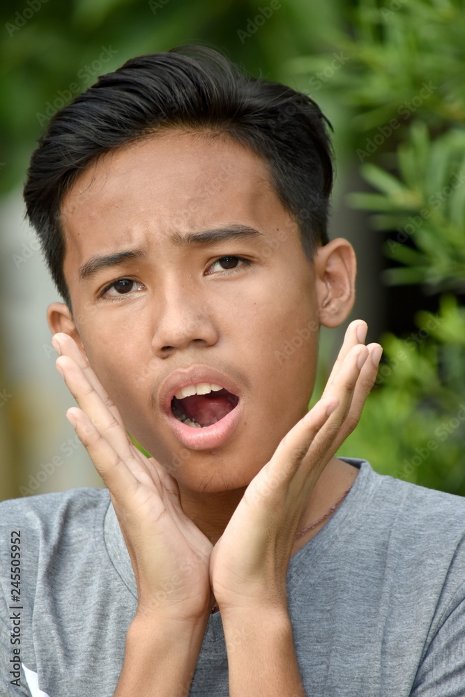 A Shocked Teenage Male A Shocked Teenage Male