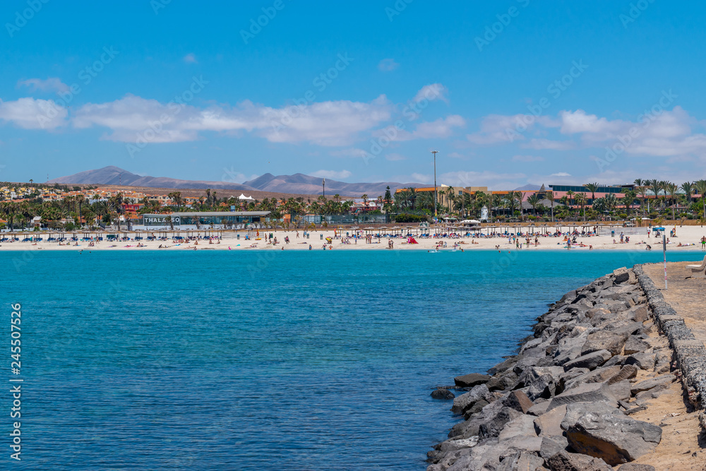 Canary Islands view and a beautiful beach