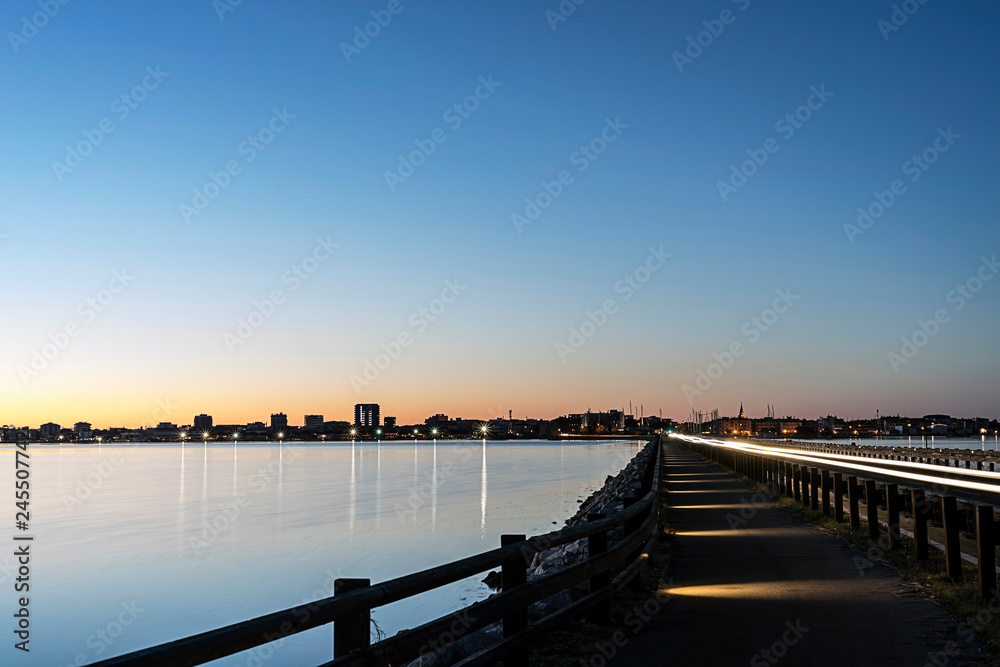 Fototapeta premium Entrance to the city Grado in italy