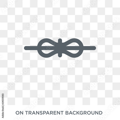 Knot icon. Trendy flat vector Knot icon on transparent background from Nautical collection. High quality filled Knot symbol use for web and mobile