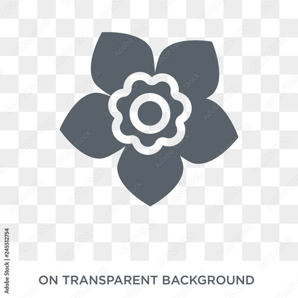 Gardenia icon. Trendy flat vector Gardenia icon on transparent ...