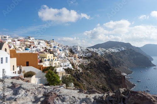 View over the city of Oia on the island of Santorini. Greece © kelifamily