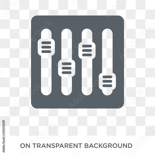 Sound bars icon. Sound bars design concept from Music collection. Simple element vector illustration on transparent background. photo