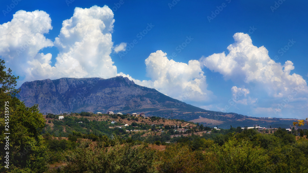 Fototapeta premium Fantastic views of the turquoise mountains under sunlight. Dramatic and picturesque scene. Location famous resort. Artistic picture. Beauty world.