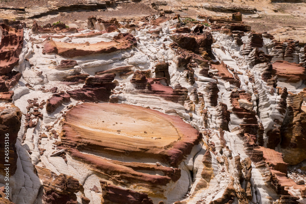 Fotografie Gesteinsschichten Küste Bouddi Nationalpark