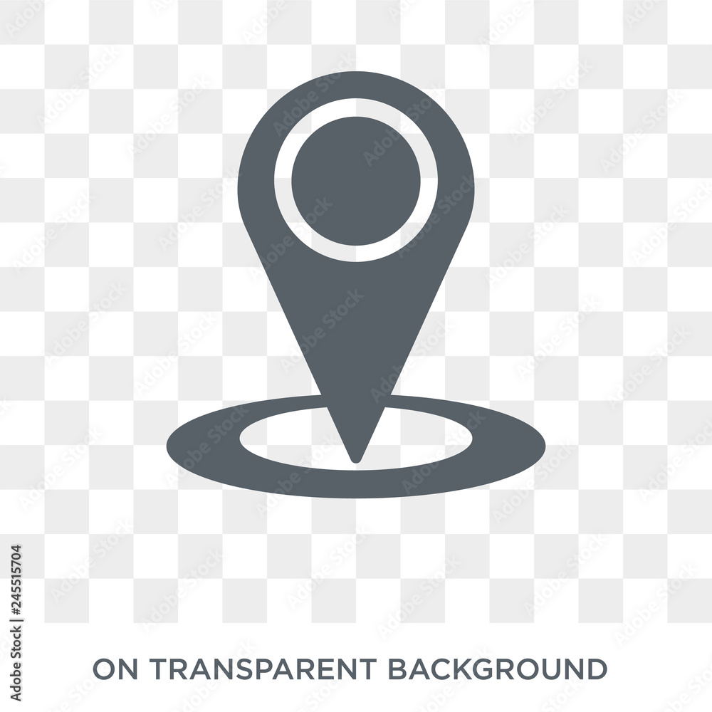 GPS Location icon. Trendy flat vector GPS Location icon on transparent  background from Maps and Locations collection. High quality filled GPS  Location symbol use for web and mobile Stock Vector | Adobe