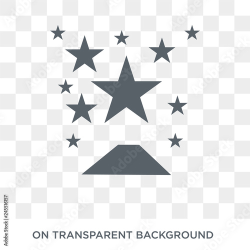 Red carpet icon. Trendy flat vector Red carpet icon on transparent background from Luxury collection. High quality filled Red carpet symbol use for web and mobile