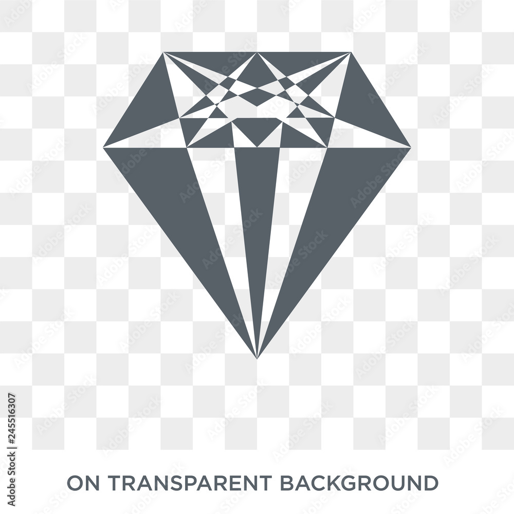 Gemstone icon. Trendy flat vector Gemstone icon on transparent background from Luxury collection. High quality filled Gemstone symbol use for web and mobile Gemstone icon. Trendy flat vector Gemstone icon on transparent background from Luxury collection. High quality filled Gemstone symbol use for web and mobile