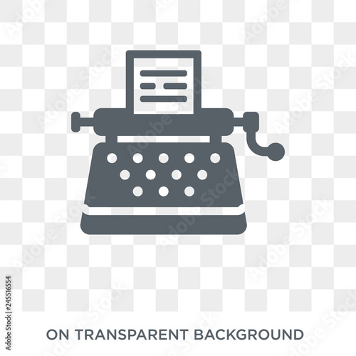 Stenographer icon. Trendy flat vector Stenographer icon on transparent background from law and justice collection. High quality filled Stenographer symbol use for web and mobile