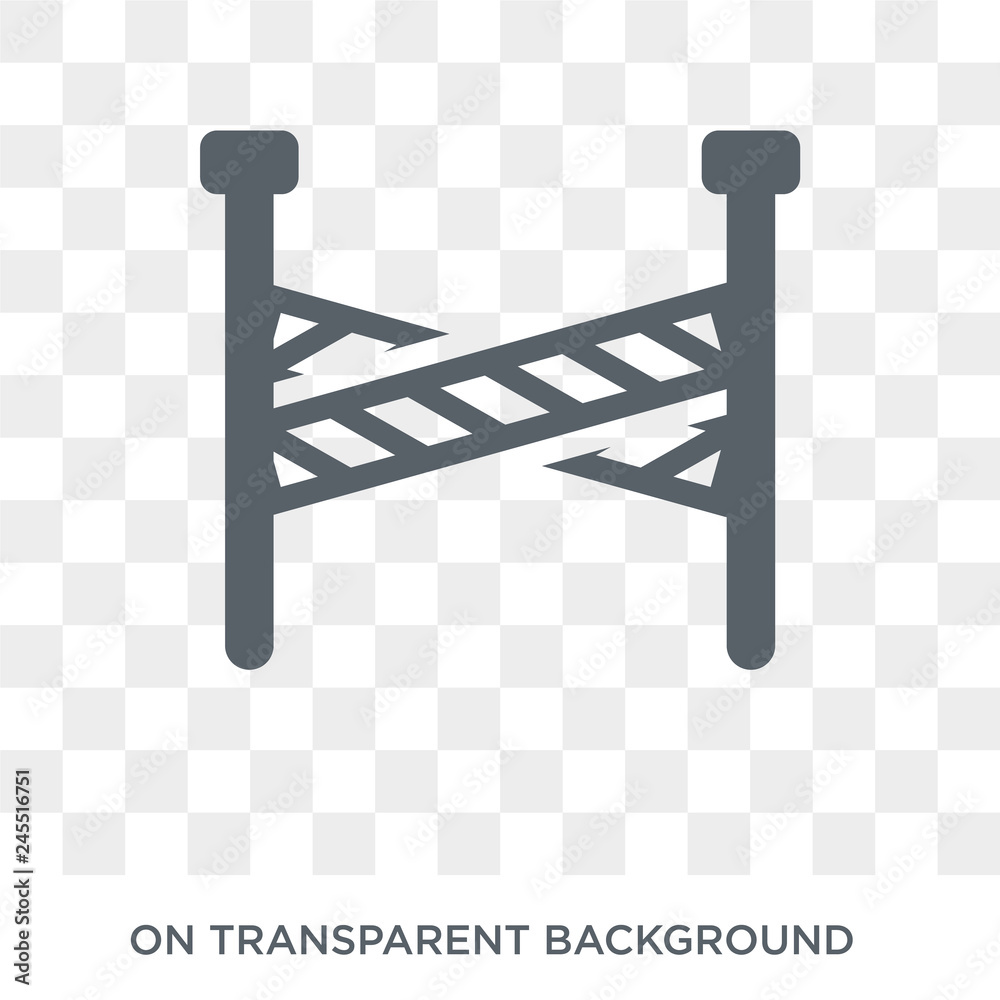 Police line icon. Trendy flat vector Police line icon on transparent background from law and justice collection. High quality filled Police line symbol use for web and mobile Police line icon. Trendy flat vector Police line icon on transparent background from law and justice collection. High quality filled Police line symbol use for web and mobile