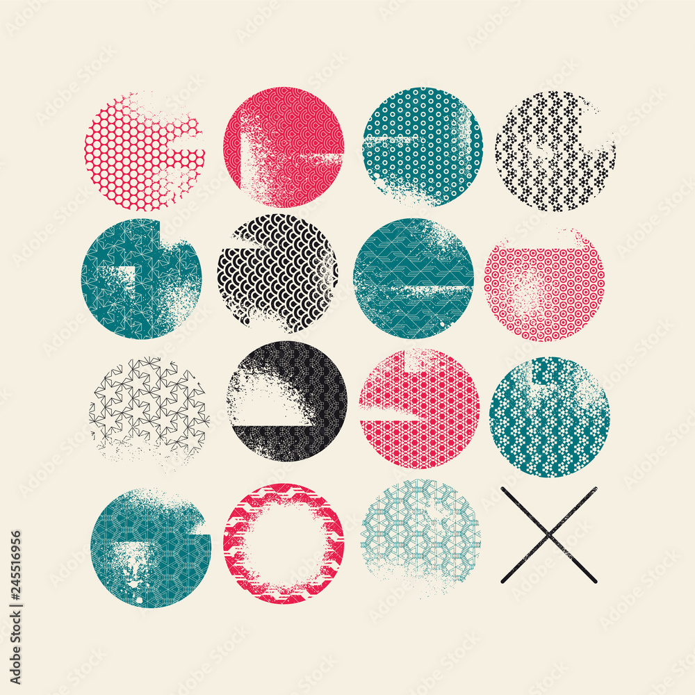 Abstract geometric pattern grunge background. Retro vector illustration. Abstract geometric pattern grunge background. Retro vector illustration.
