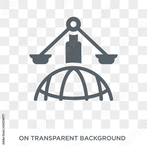 International law icon. Trendy flat vector International law icon on transparent background from law and justice collection. High quality filled International law symbol use for web and mobile