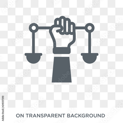 civil rights icon. Trendy flat vector civil rights icon on transparent background from law and justice collection. High quality filled civil rights symbol use for web and mobile